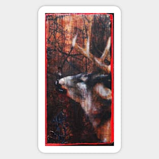 bellowing elk Sticker